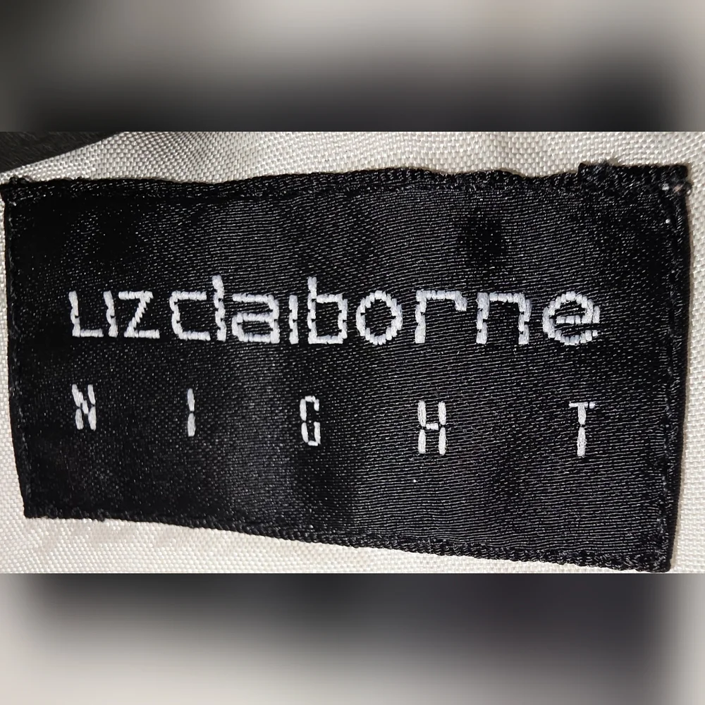 Liz Claiborne Evenings Maxi Dress VTG‎ 4 Beaded Key Hole Elaine Bennis Retro Y2K